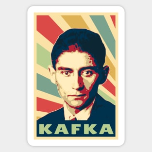 Franz Kafka Vintage Colors Sticker